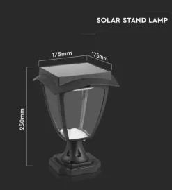 Hot Palo led solare da esterno vtac nero 3000+6000k Illuminazione Per Esterno