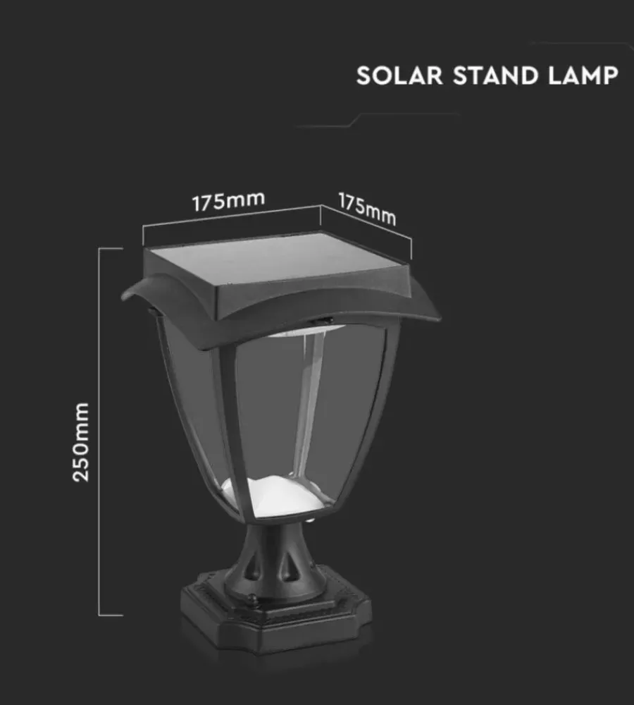 Hot Palo led solare da esterno vtac nero 3000+6000k Illuminazione Per Esterno