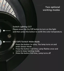 Hot Palo led solare da terra vtac nero 6000k+4000k Illuminazione Per Esterno