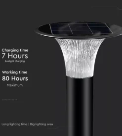 Hot Palo led solare da terra vtac nero 6000k+4000k Illuminazione Per Esterno