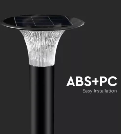 Hot Palo led solare da terra vtac nero 6000k+4000k Illuminazione Per Esterno