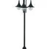 New Palo "pavia" nero 190x56 cm, 3xe27 Illuminazione Per Esterno