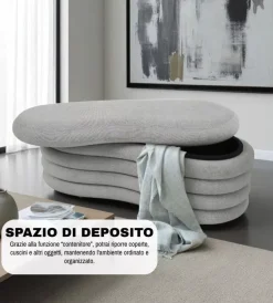 BellaHome Poltrone E Pouf|Panca contenitore 