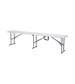 Best Panca pieghevole solaria "catering" bianco 183x28x44 cm Mobili Da Giardino E Accessori