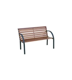 Mobili Da Giardino E Accessori- Panchina da esterno solaria "piccadilly" in ferro 2 posti 122x67x72 cm