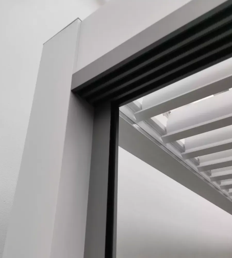 Coperture Per Esterno E Accessori- Pannelli laterali per pergole riviera in vetro temperato lato 4 metri