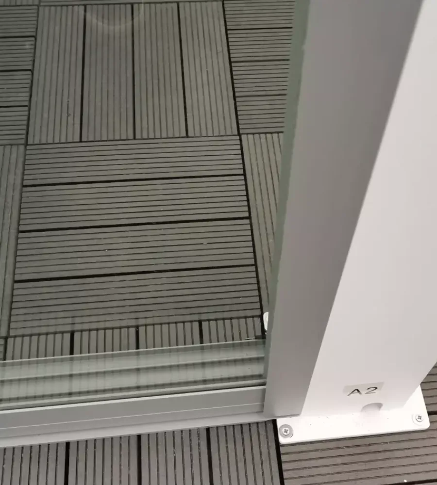 Coperture Per Esterno E Accessori- Pannelli laterali per pergole riviera in vetro temperato lato 4 metri