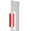 fORTE Porte, Scale E Pavimenti|Pannello aggiuntivo per porta a soffietto da interno "luciana" bianco con vetro 15x1 cm