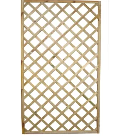 Reti, Recizioni E Cancelli Per Giardino- Pannello grigliato in legno di pino 40x4,4x180 cm