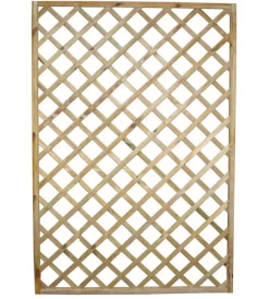 Reti, Recizioni E Cancelli Per Giardino|Pannello grigliato in legno di pino 120x4,4x180 cm