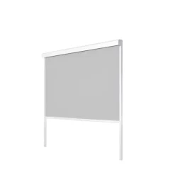 Best Pannello laterale avvolgibile per pergole riviera "zip screen" in textilene bianco e grigio lato 4 m Coperture Per Esterno E Accessori
