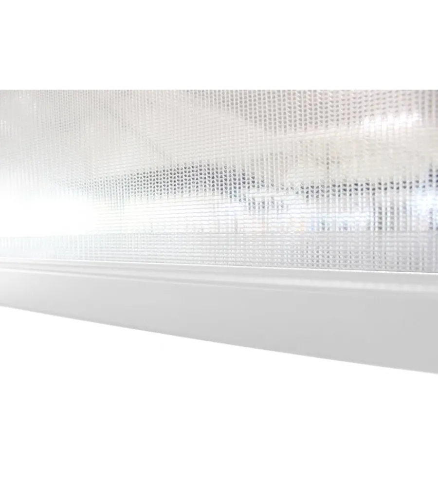 Coperture Per Esterno E Accessori- Pannello laterale manuale elica garden per pergola bioclimatica in pvc bianco lato 3 mt