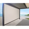 Online Pannello laterale oscurante per pergole riviera "screen" in textilene antracite e grigio lato 4 m Coperture Per Esterno E Accessori