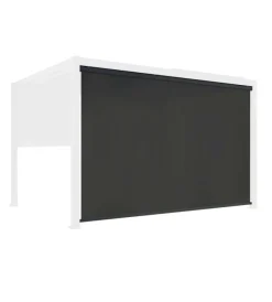 Coperture Per Esterno E Accessori- Pannello laterale per gazebo pergola bioclimatica da esterno elica garden antracite, 3x4 mt