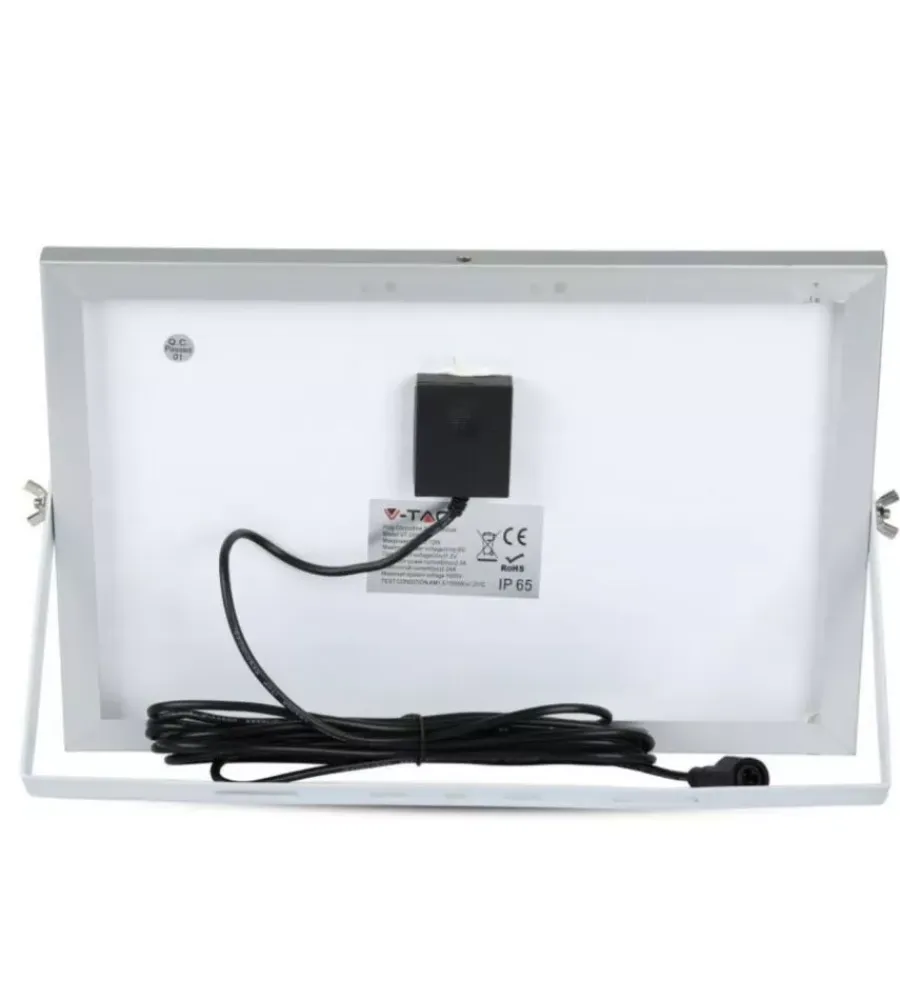 Illuminazione Per Esterno- Pannello led a ricarica solare 12w, 6000k