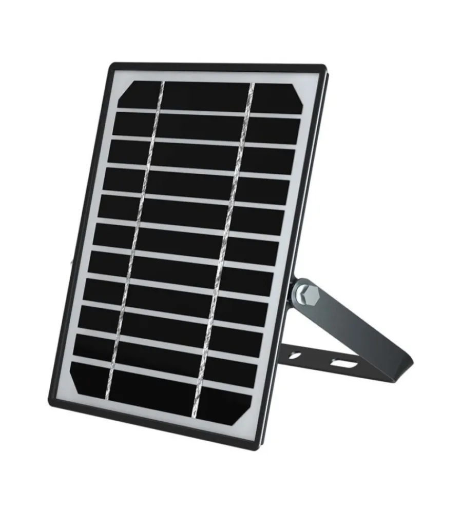 Illuminazione Per Esterno- Pannello led con ricarica solare e sensore 10w, 6400k