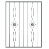 Hot Pannello ornamentale per recinzione modulare in ferro zincato - 850xh1012 mm Porte, Scale E Pavimenti