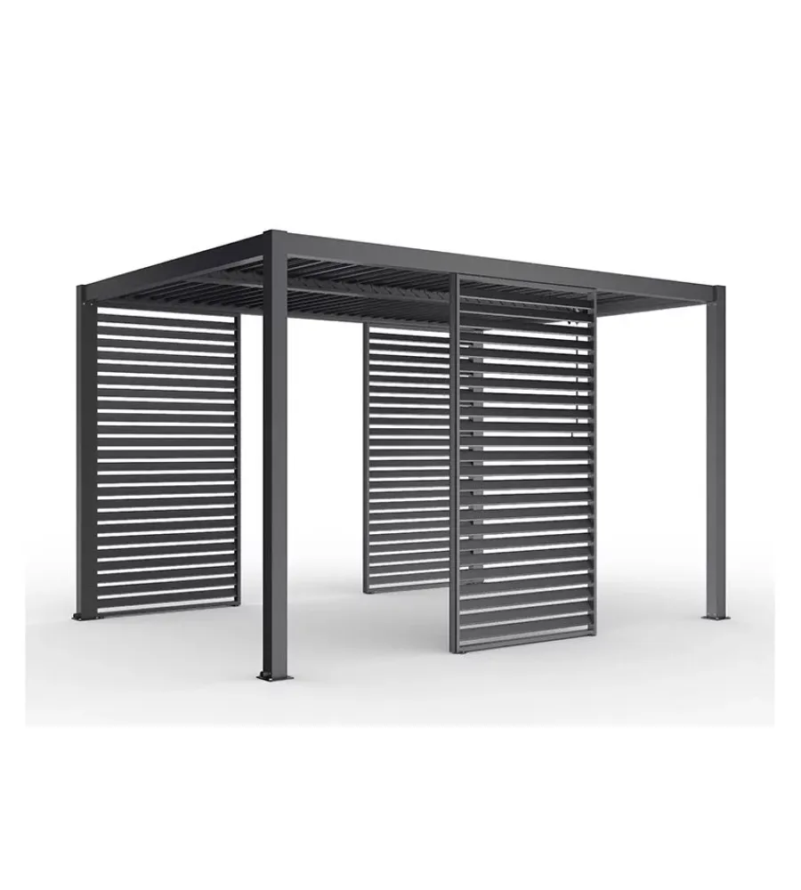 Coperture Per Esterno E Accessori|Pannello singolo fisso per pergole riviera "blind" in alluminio antracite 123x238 cm