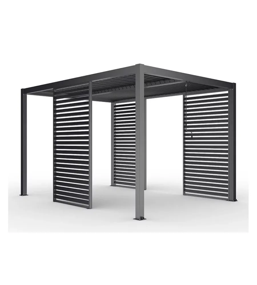 Coperture Per Esterno E Accessori|Pannello singolo fisso per pergole riviera "blind" in alluminio antracite 123x238 cm