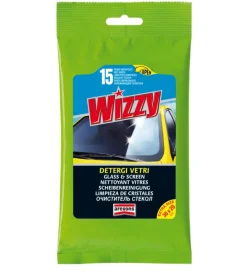 Panni umidificati detergi vetri "wizzy" 15 pz Chimico Pulizia