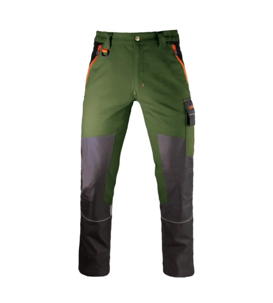 Pantaloni|Pantaloni-Kapriol Pantalone da lavoro "tenere pro gardener" colore verde, tg l