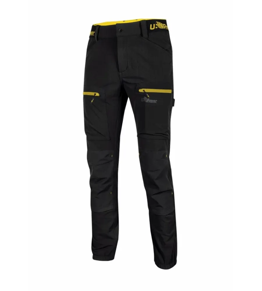 U-Power Pantaloni|Pantaloni|Pantalone horizon black carbon tg.l - u power