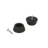 Accessori- Paracolpi fermaporta con foro e viti ø 24 mm. 8 pz.