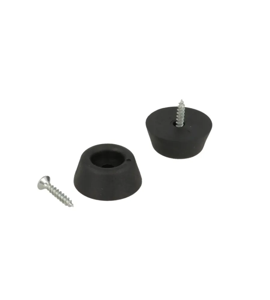 Accessori- Paracolpi fermaporta con foro e viti ø 24 mm. 8 pz.