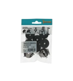 Accessori|Paracolpi fermaporta con foro e viti ø 29 mm. 8 pz.