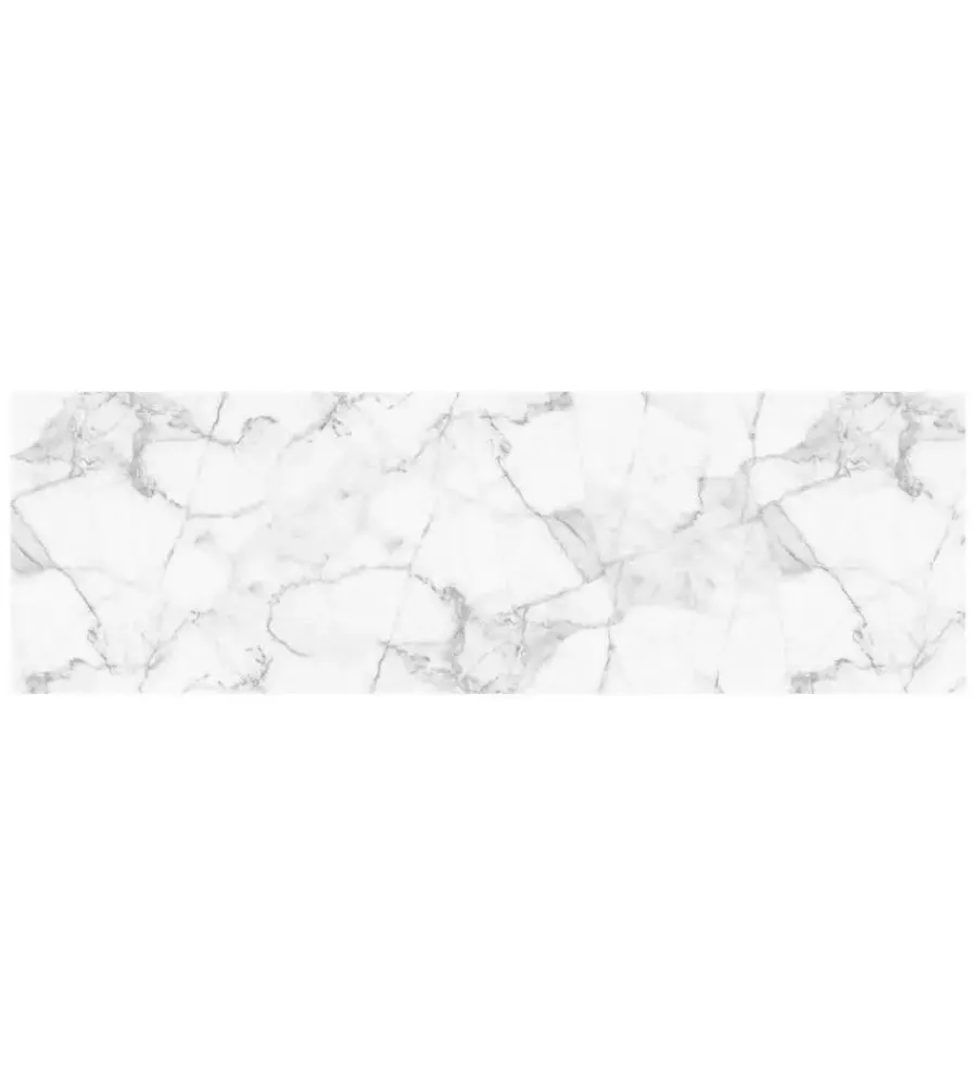 Decorazione Pareti|Paraschizzi adesivo da cucina fantasia "marmo bianco", 190x60 cm