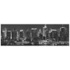Decorazione Pareti|Paraschizzi adesivo da cucina fantasia "skyline", 190x60 cm