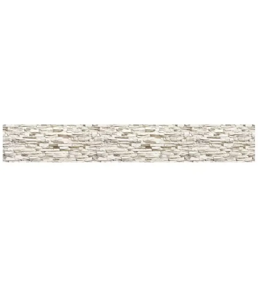 Decorazione Pareti|Paraschizzi adesivo da cucina fantasia "beige stone, 300x60 cm