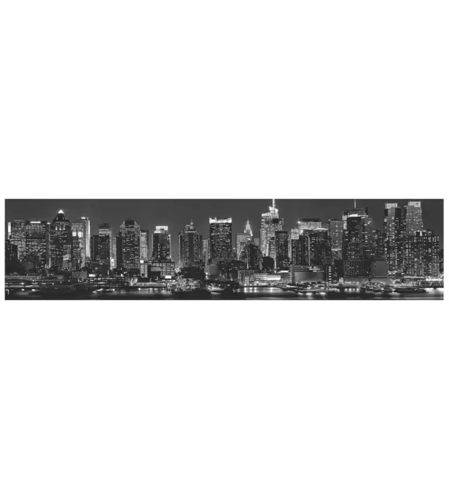 Decorazione Pareti- Paraschizzi adesivo da cucina fantasia "skyline", 260x60 cm