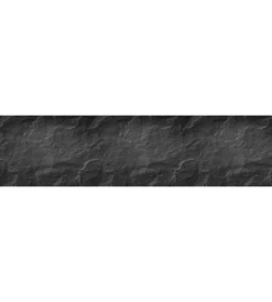 Decorazione Pareti- Paraschizzi adesivo in pvc pietra nera, 260x60 cm