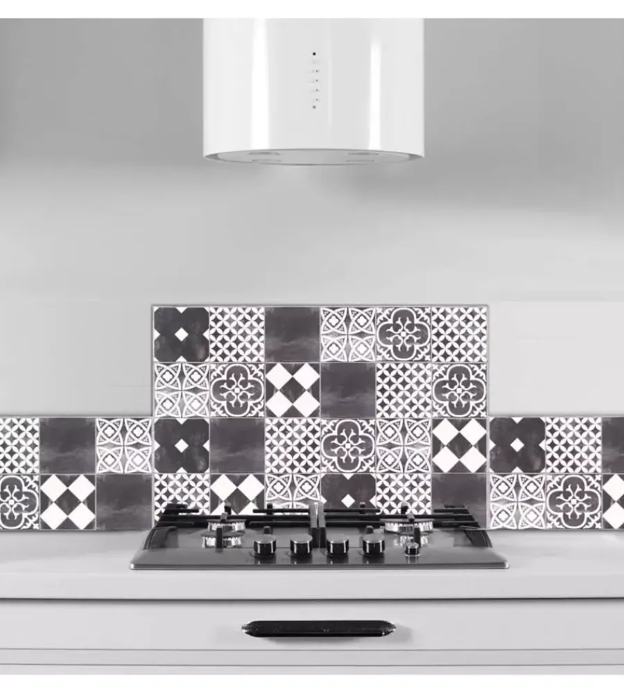 Hot Paraschizzi da cucina in alluminio fantasia "ardesia", 72x48 cm Decorazione Pareti