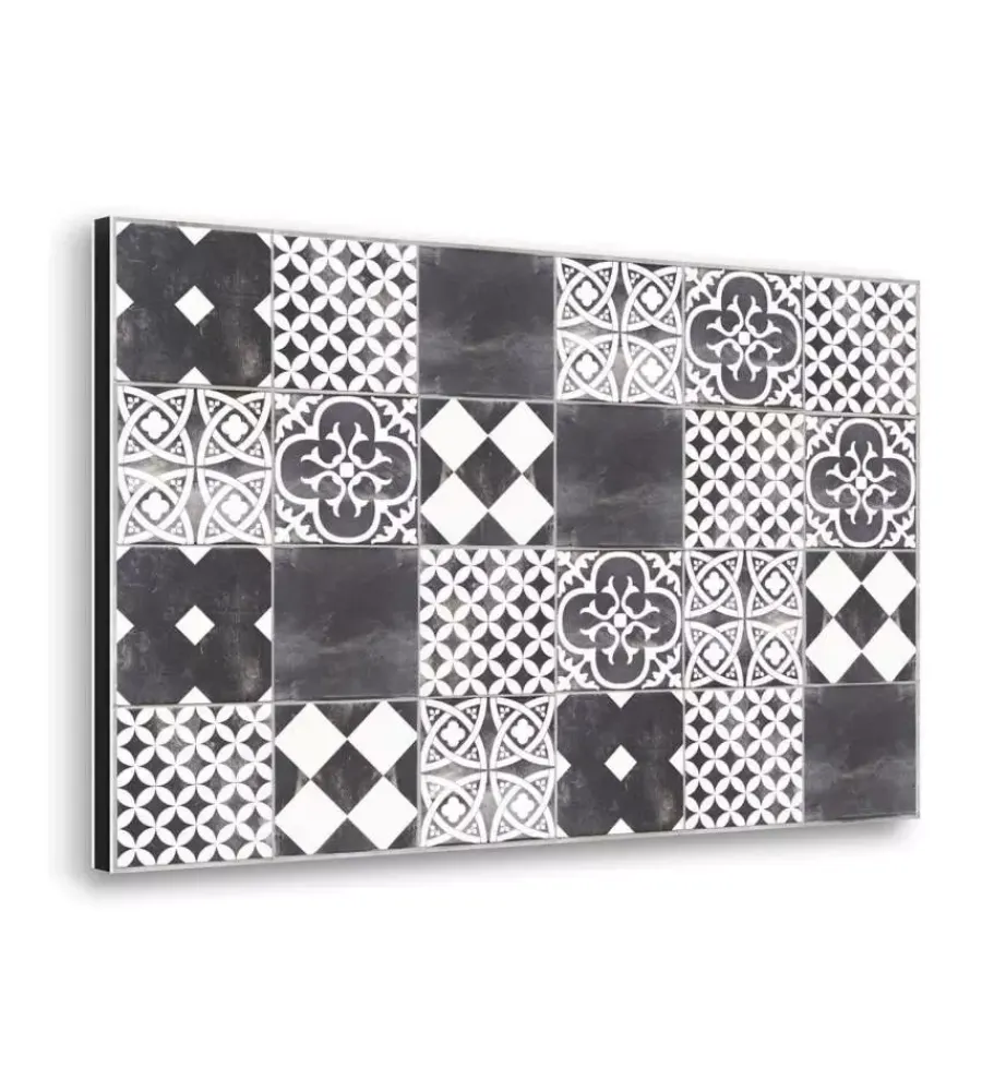 Hot Paraschizzi da cucina in alluminio fantasia "ardesia", 72x48 cm Decorazione Pareti