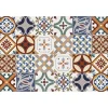 Outlet Paraschizzi in alluminio azulejos rosse, 48x72 cm Decorazione Pareti