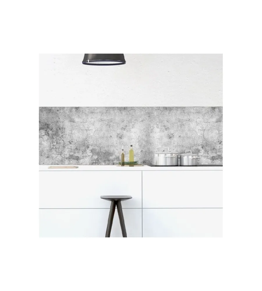 Decorazione Pareti- Paraschizzi xl "grunge" in pvc, 180x45 cm