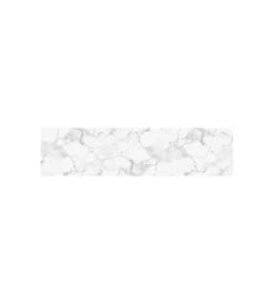 Decorazione Pareti|Paraschizzi xl "white marble" in pvc, 180x45 cm
