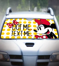 Auto Interno- Parasole anteriore suv "disney minnie mouse" 150x80 cm