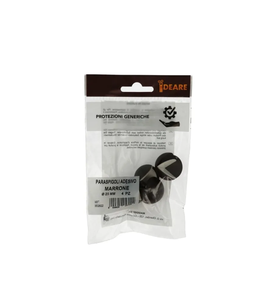 Accessori- Paraspigoli adesivi marroni 4 pz.
