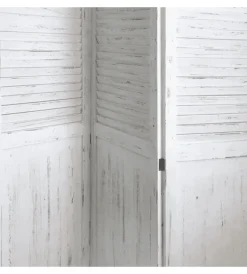 Outlet Paravento a 3 ante "shabby", 132x3x168 cm Decorazione Ambienti