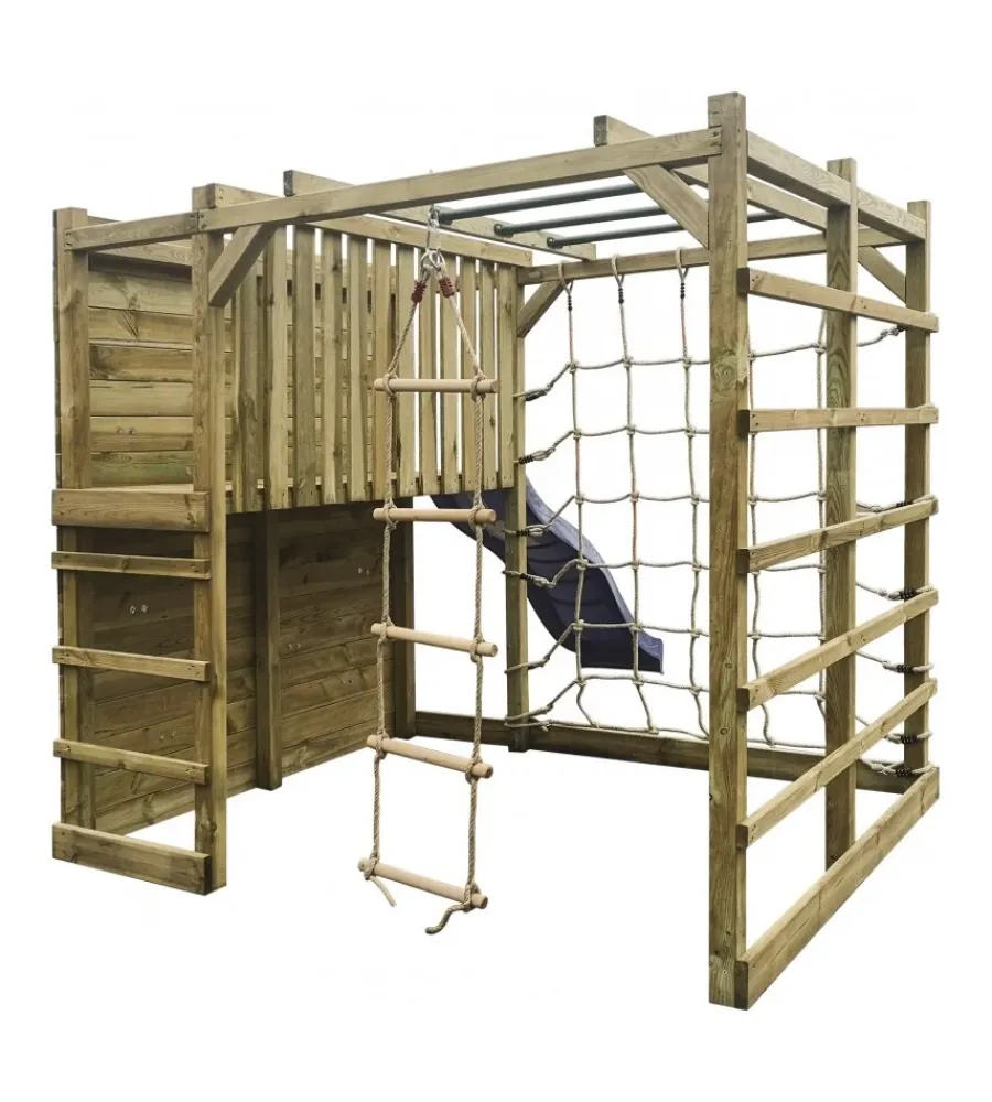 New Parco giochi per bambini in legno "sigma" 377,6x210x185,6cm Giochi E Casette Bimbo