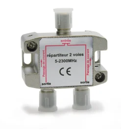 Antenne E Impianti Tv Sat|Partitore 2 uscite 40-2150 mhz