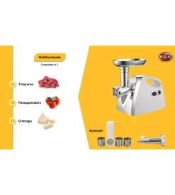 Conservazione Alimenti- Passapomodoro elettrico 3 in 1 r.g.v