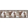 Online Passatoia in vinile "runner" fantasia "tropical hexagons", 180x50 cm Tessile D'Arredo