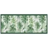 Tessile D'Arredo- Passatoia in vinile "runner" fantasia "green tropical", 120x50 cm