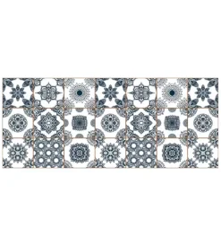 New Passatoia in vinile "runner" fantasia "summer tiles", 120x50 cm Tessile D'Arredo