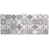 Passatoia in vinile "runner" fantasia "piastrelle grigie", 120x50 cm Tessile D'Arredo