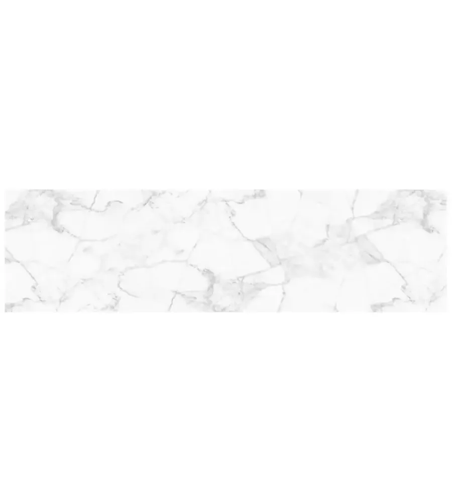 Tessile D'Arredo|Passatoia in vinile "runner" fantasia "white marble", 180x50 cm